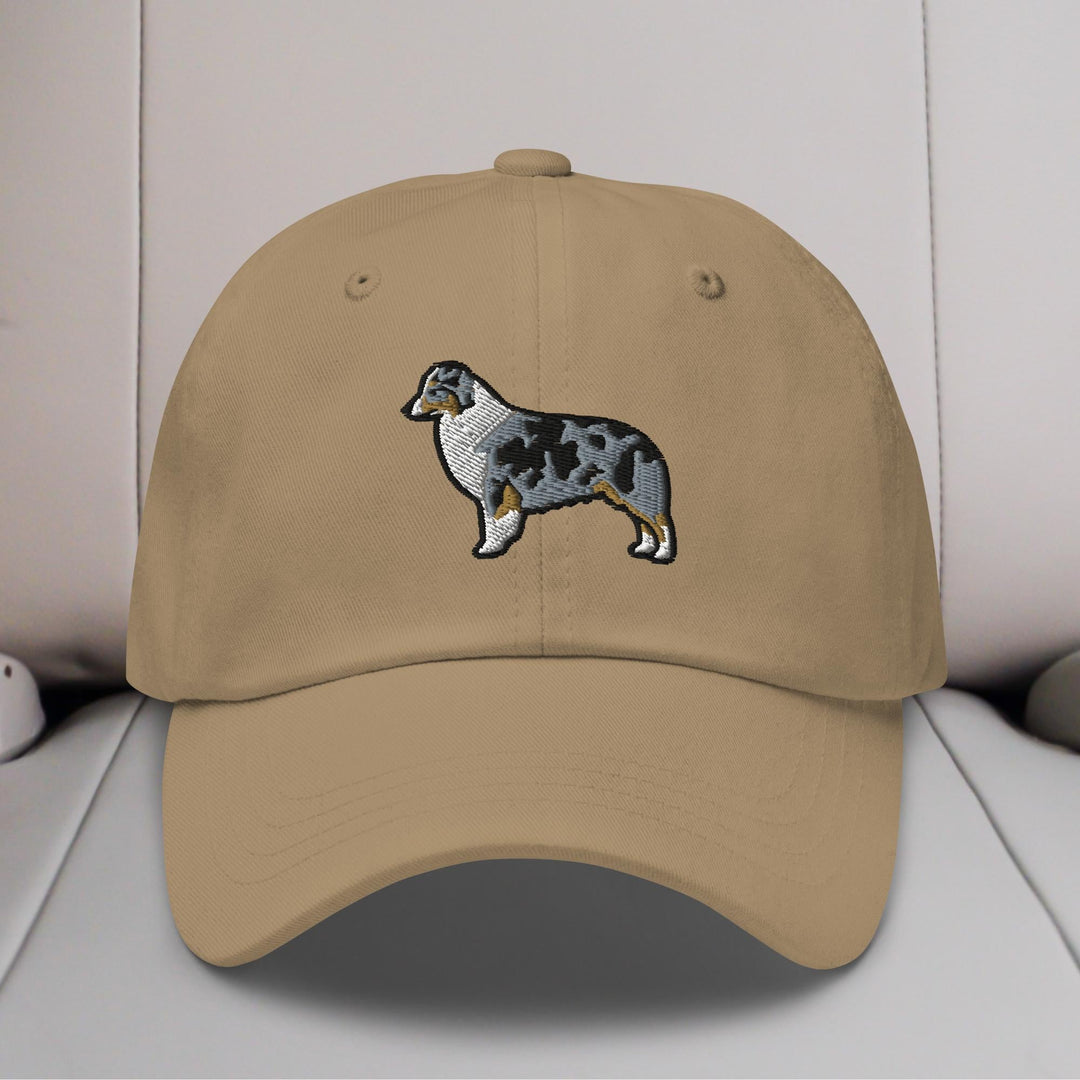 Australian Shepherd (Blue Merle - Docked/Bobbed Tail) Embroidered Hat