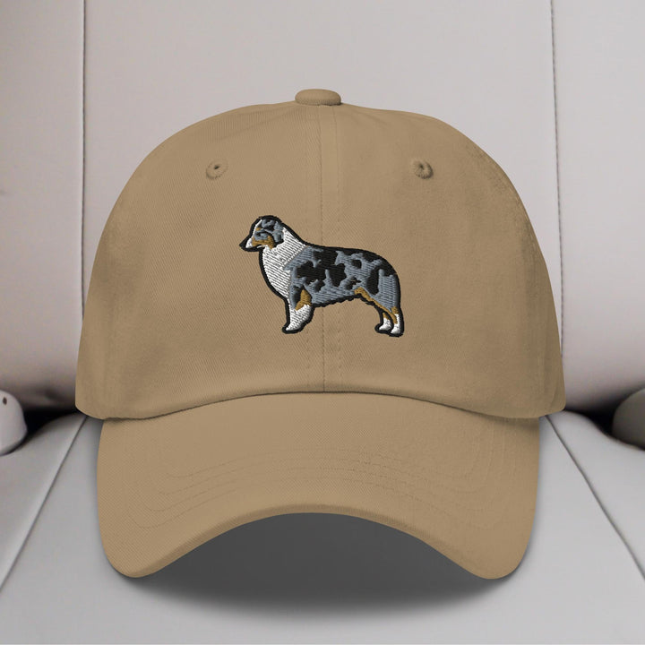 Australian Shepherd (Blue Merle - Docked/Bobbed Tail) Embroidered Hat