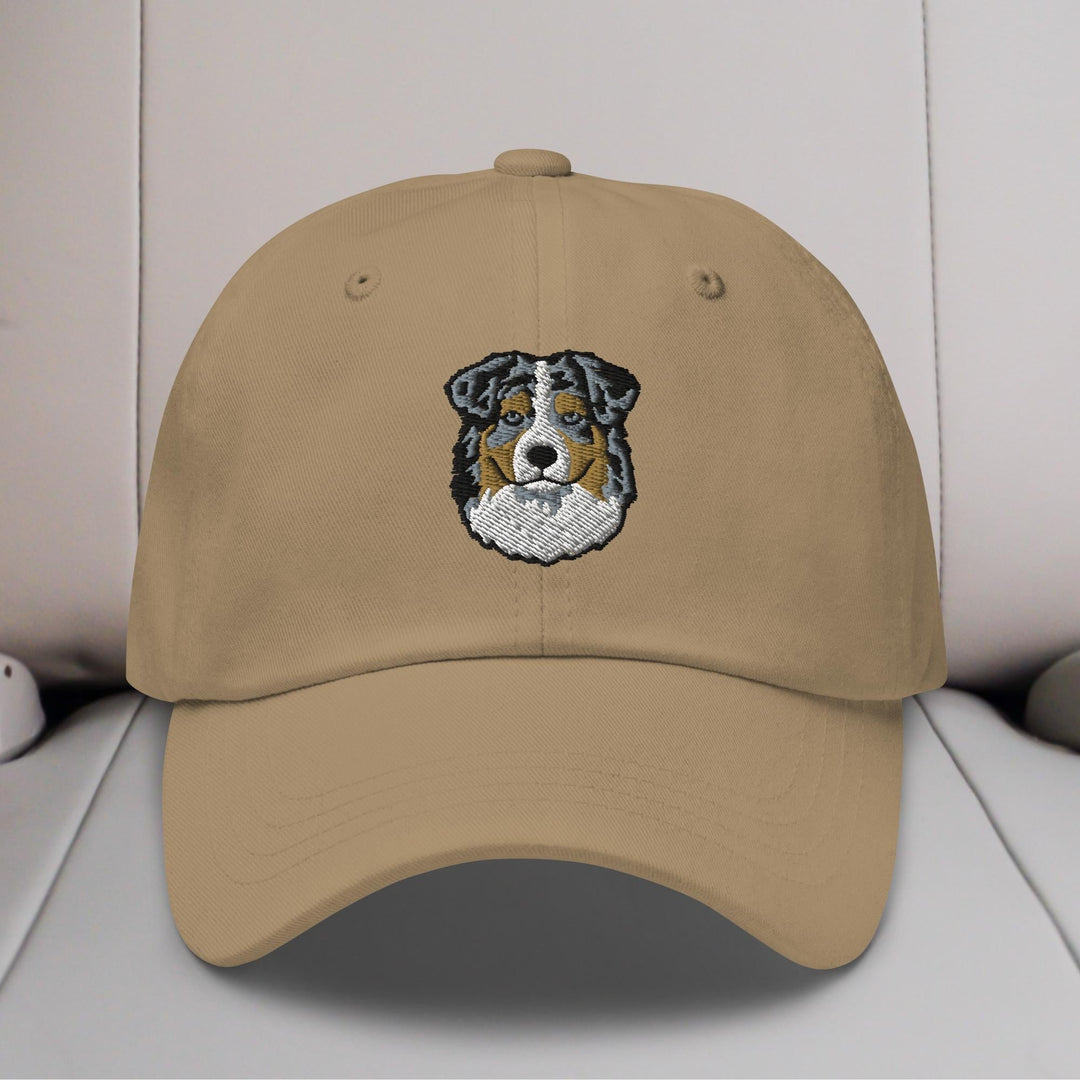 Australian Shepherd Head (Blue Merle) Embroidered Hat