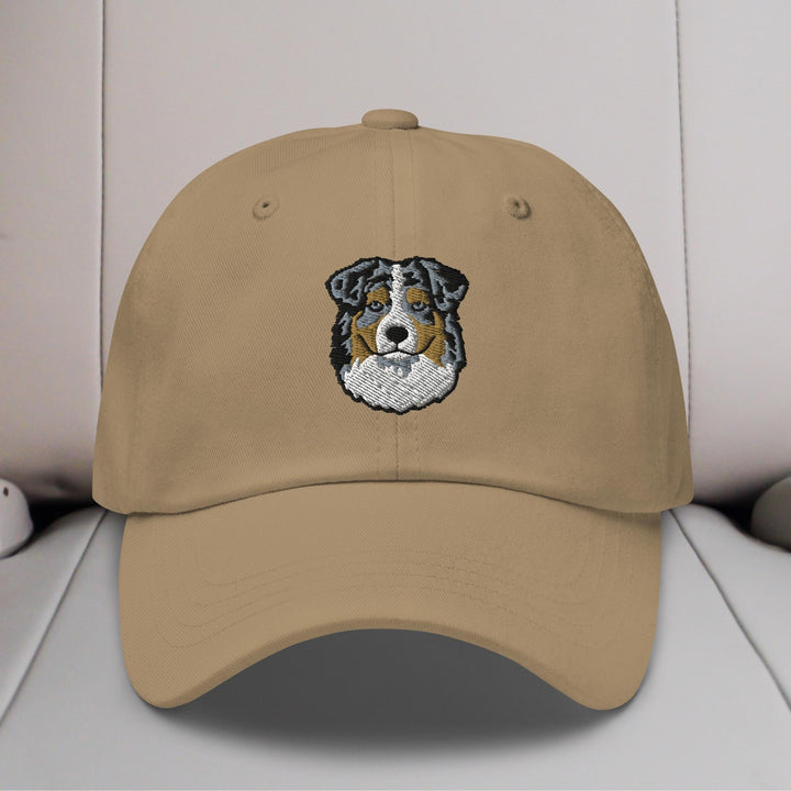 Australian Shepherd Head (Blue Merle) Embroidered Hat