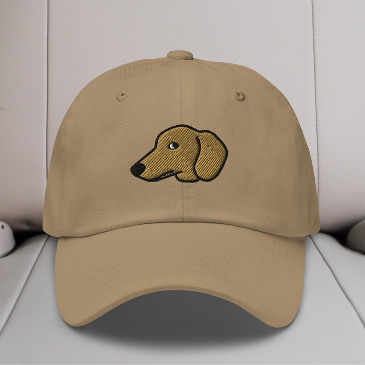 Dachshund Head (Red/Cream) Embroidered Hat