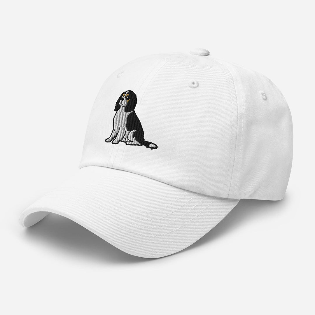 Cavalier King Charles Spaniel Sit (Tricolor) Embroidered Hat