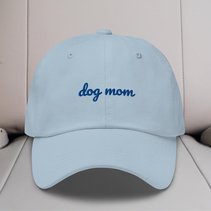 Dog Mom Cursive Embroidered Hat
