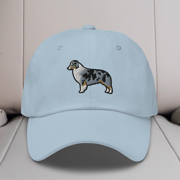 Australian Shepherd (Blue Merle - Docked/Bobbed Tail) Embroidered Hat