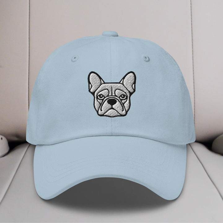 French Bulldog Head Embroidered Hat