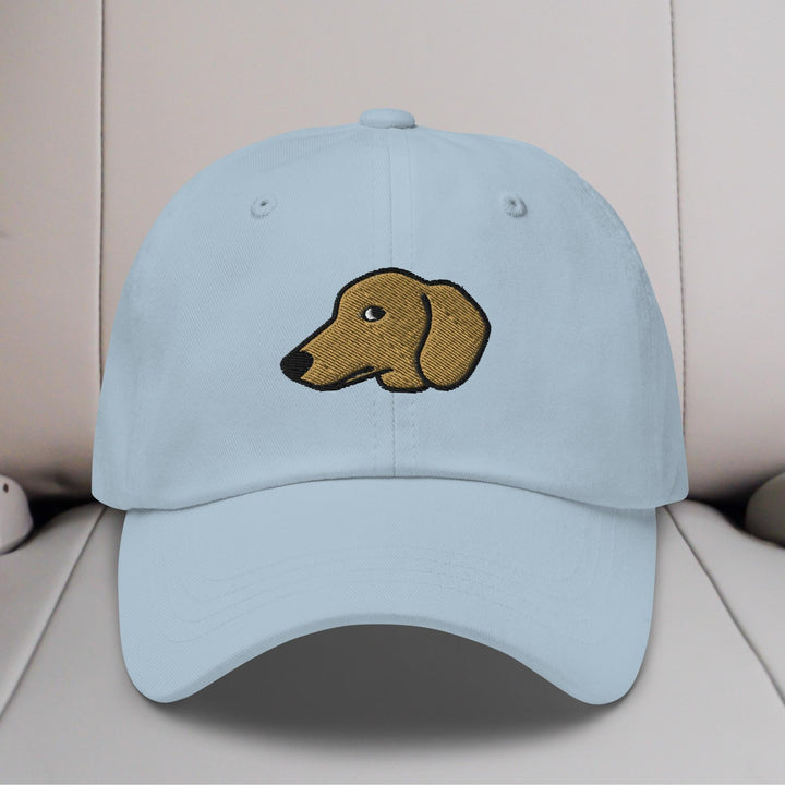 Dachshund Head (Red/Cream) Embroidered Hat
