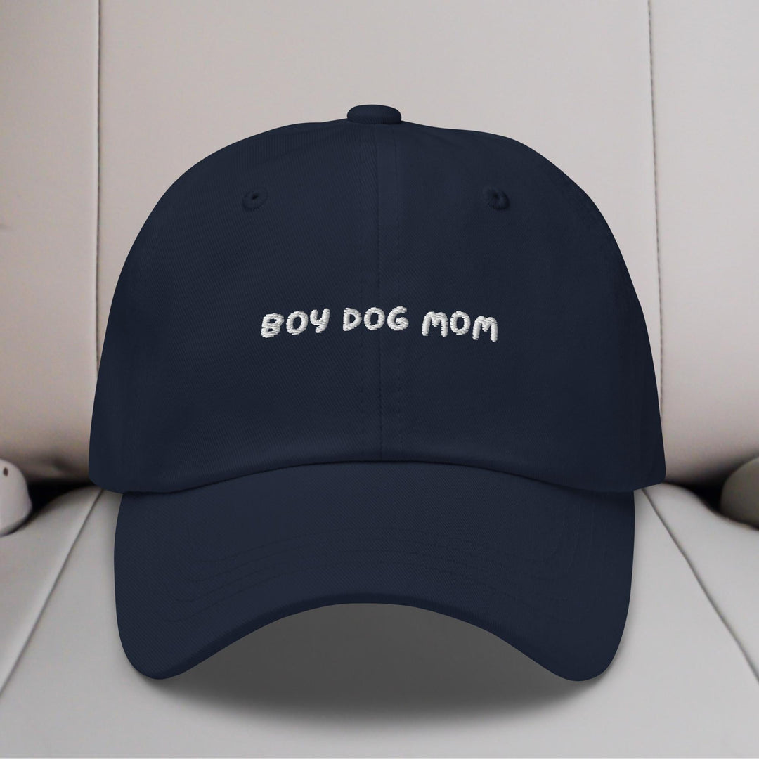 Boy Dog Mom Embroidered Hat