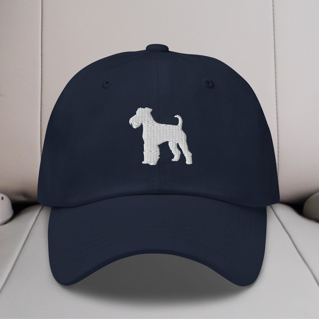 Airedale Terrier Silhouette Embroidered Hat