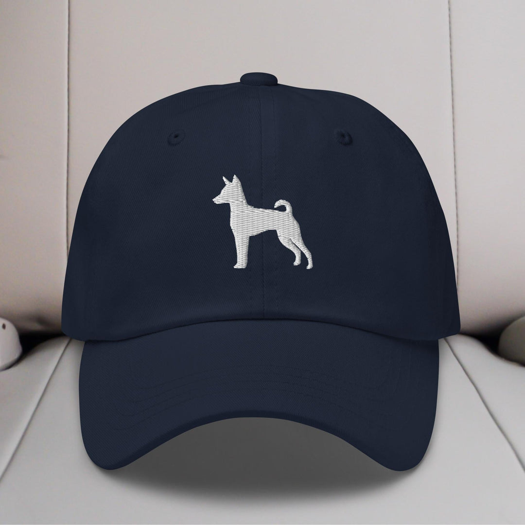 Basenji Silhouette Embroidered Hat