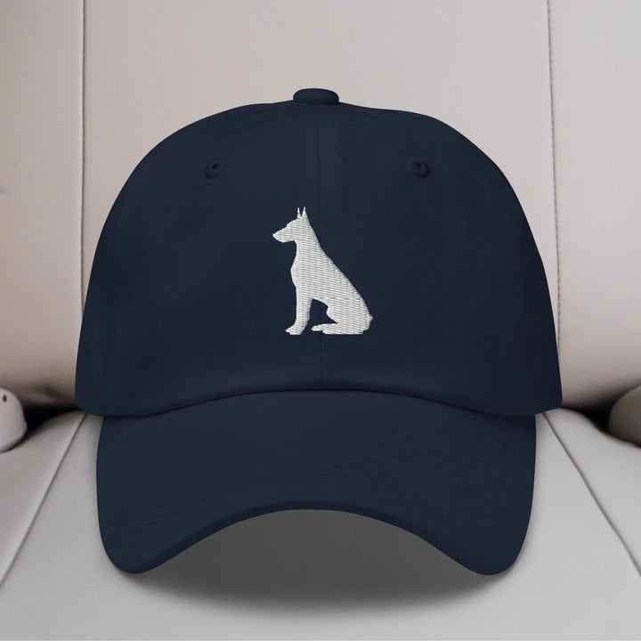 Doberman Silhouette Embroidered Hat