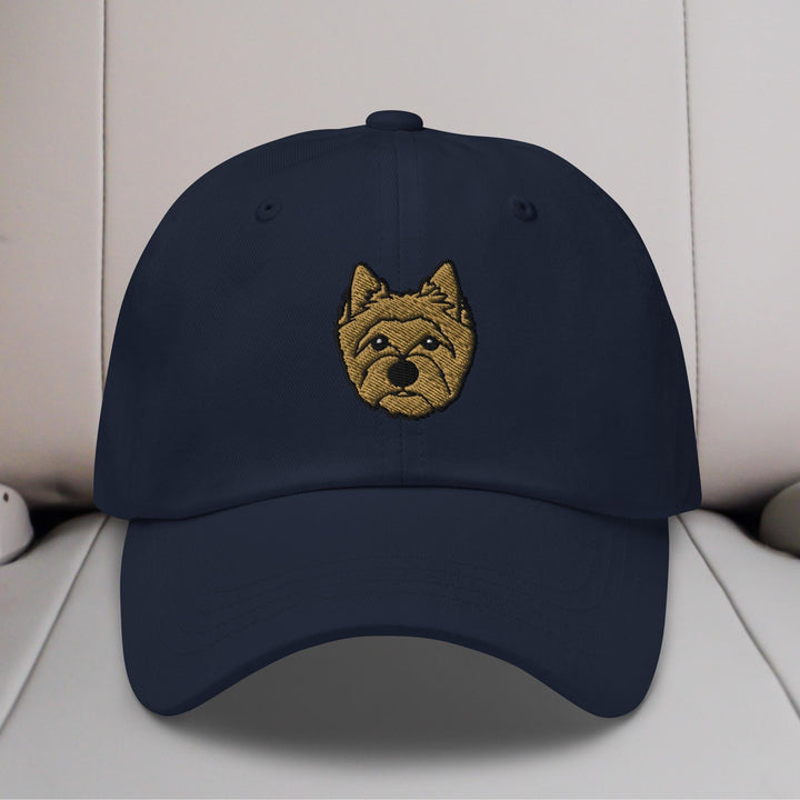 Cairn Terrier Head Embroidered Hat