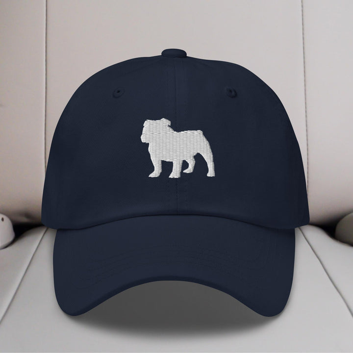 Bulldog Silhouette Embroidered Hat