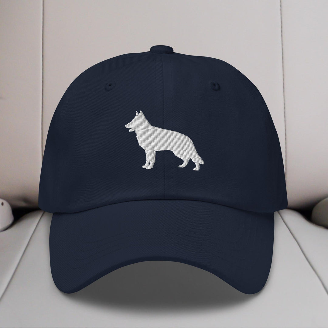 German Shepherd Silhouette Embroidered Hat