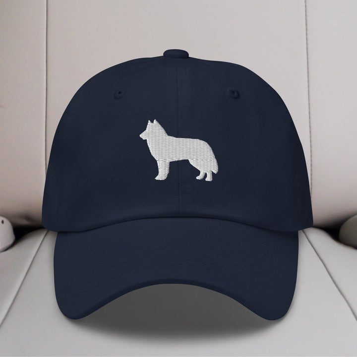 Husky Silhouette Embroidered Hat