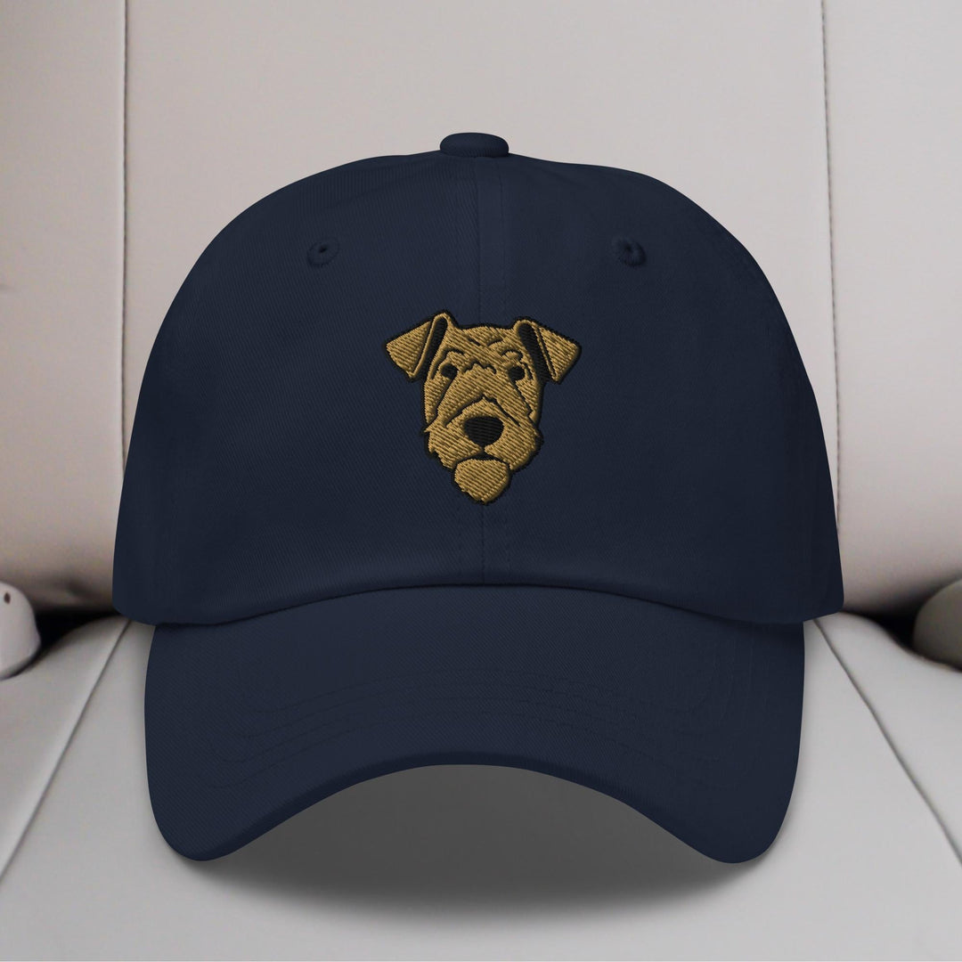 Airedale Terrier Head Embroidered Hat