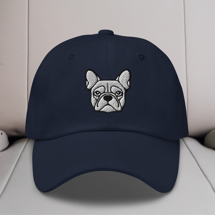 French Bulldog Head Embroidered Hat