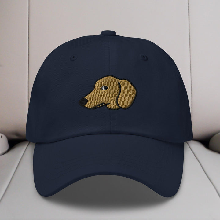 Dachshund Head (Red/Cream) Embroidered Hat