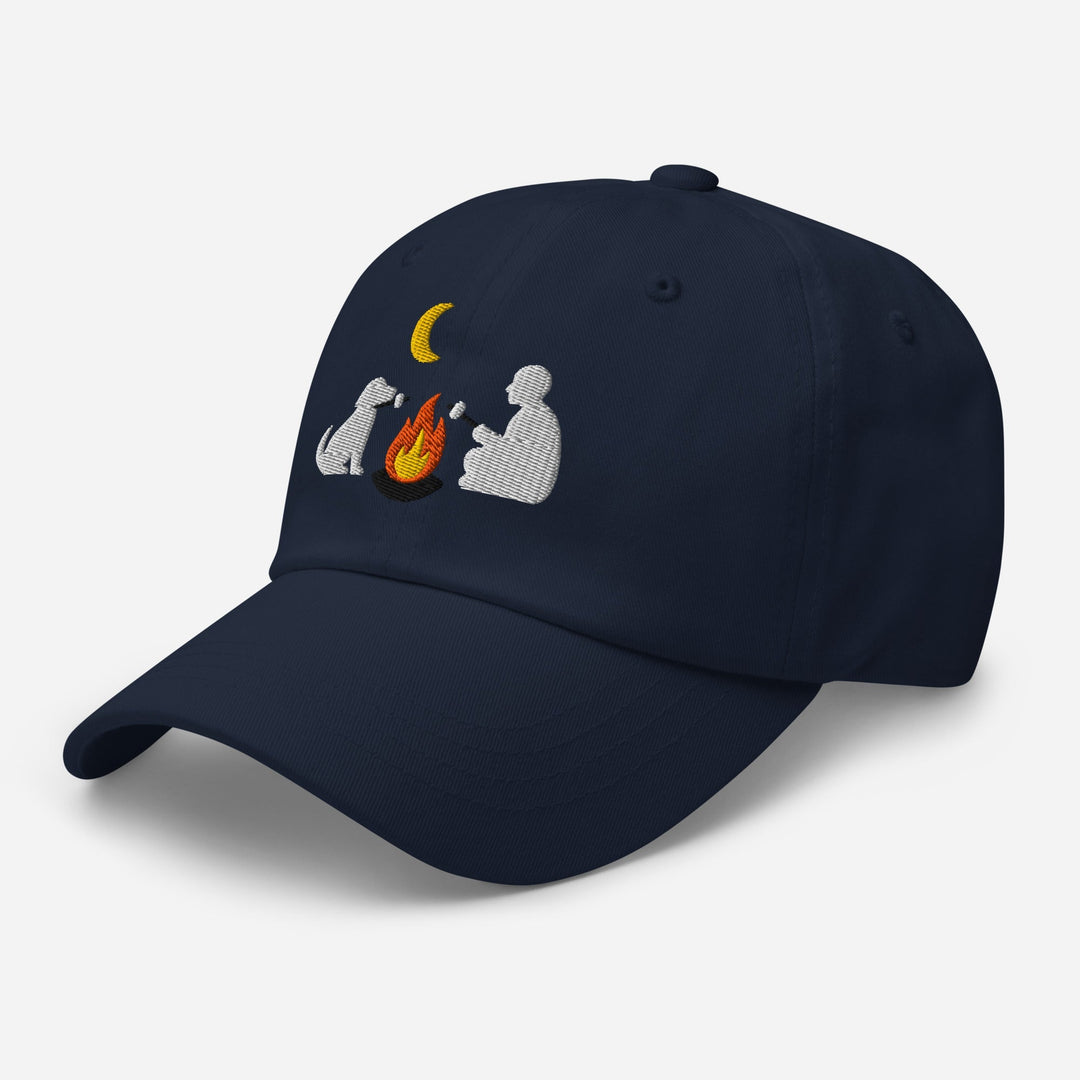 Camping Dog Embroidered Hat