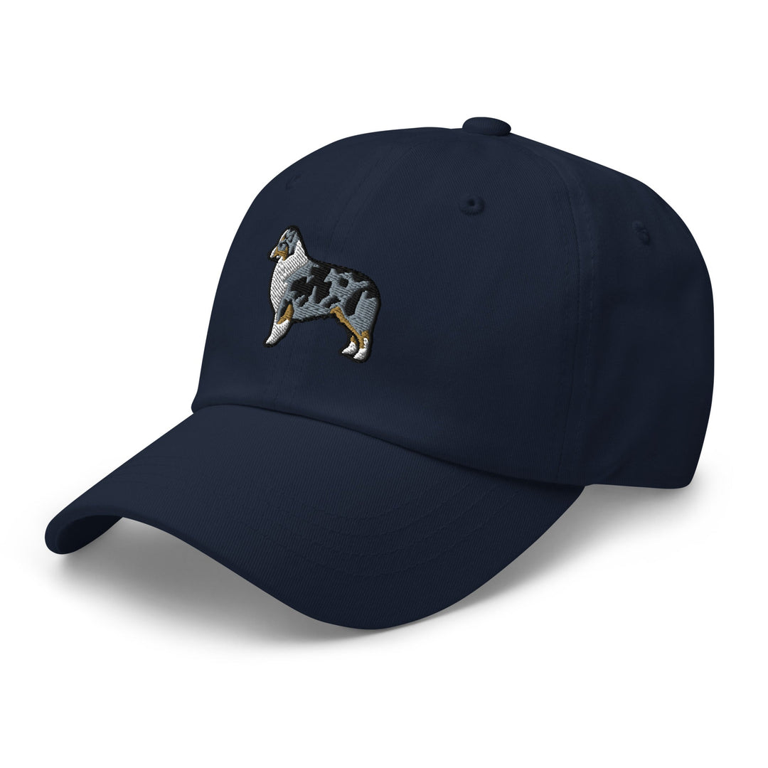 Australian Shepherd (Blue Merle - Docked/Bobbed Tail) Embroidered Hat