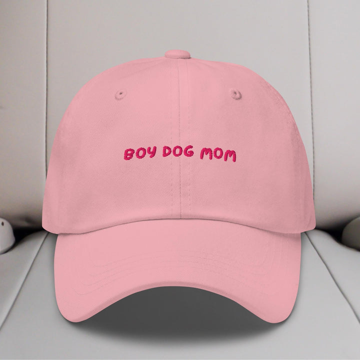 Boy Dog Mom Embroidered Hat