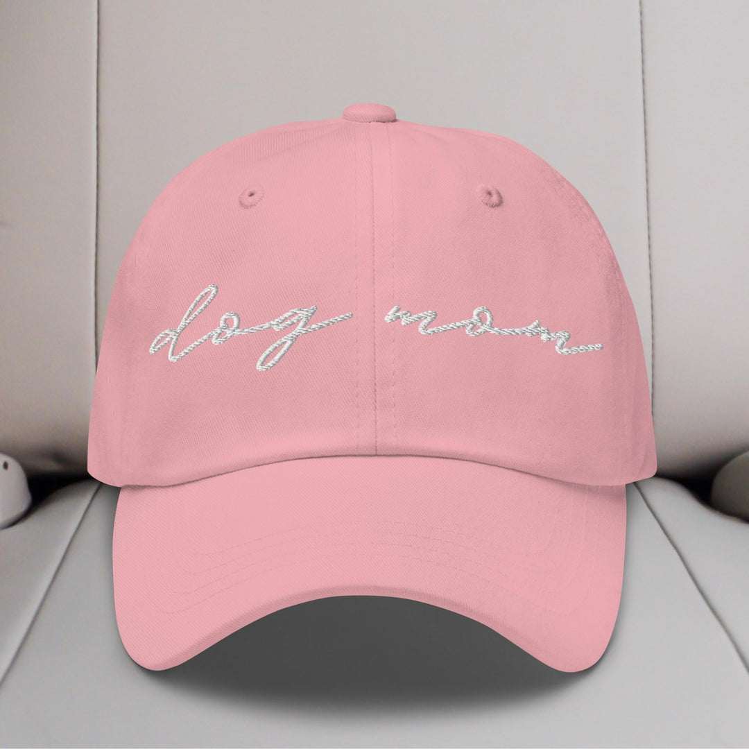 Dog Mom Script Embroidered Hat
