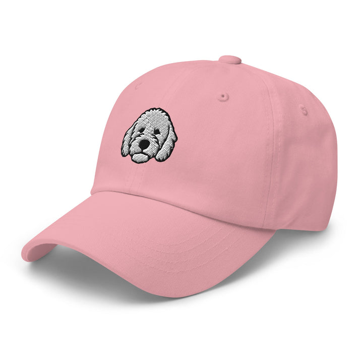 Goldendoodle Head (White) Embroidered Hat