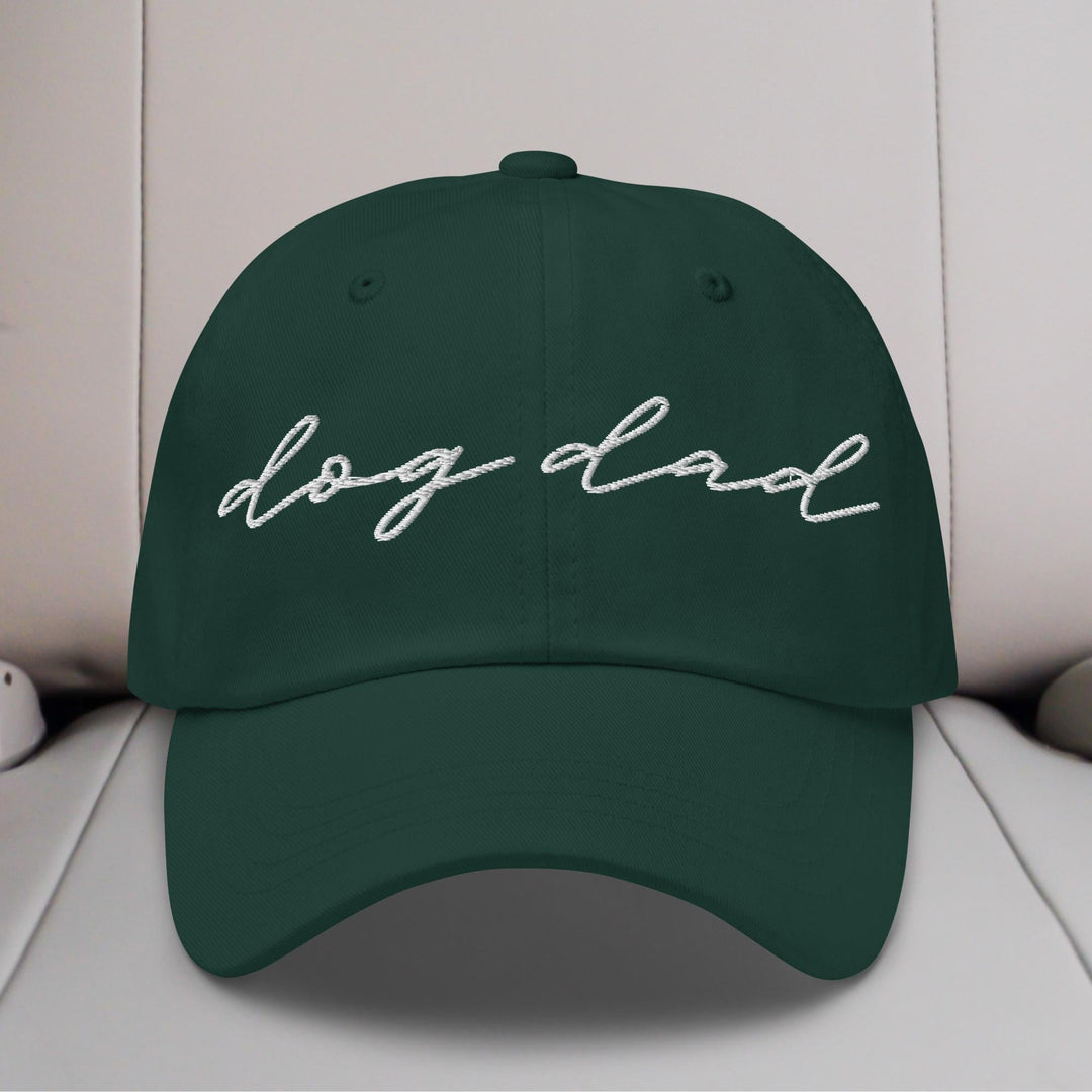 Dog Dad Script Embroidered Hat