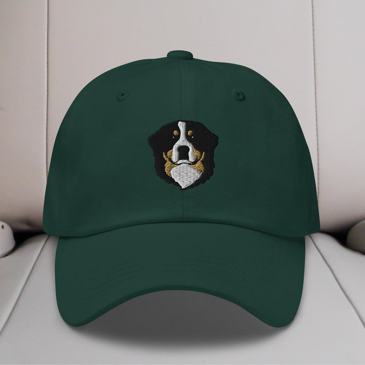 Bernese Mountain Dog Head Embroidered Hat