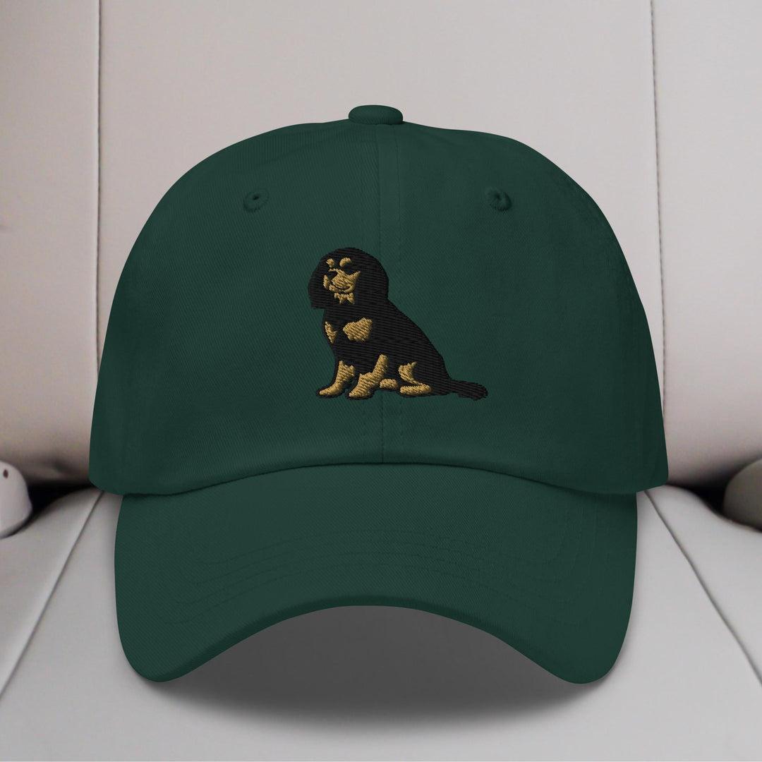 Cavalier King Charles Spaniel Sit (Black & Tan) Embroidered Hat