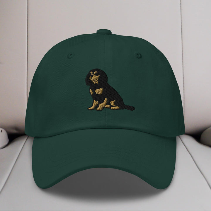 Cavalier King Charles Spaniel Sit (Black & Tan) Embroidered Hat