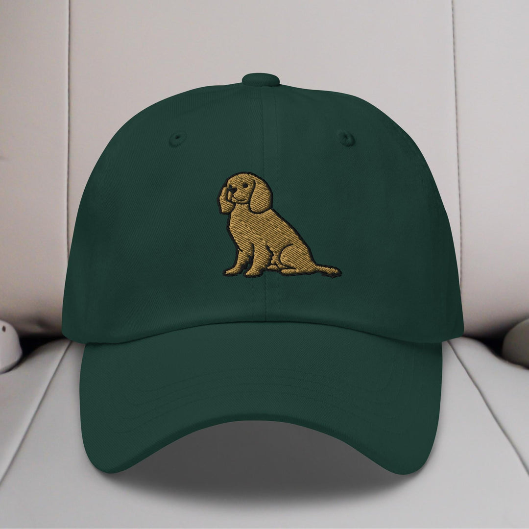 Cavalier King Charles Spaniel Sit (Ruby) Embroidered Hat
