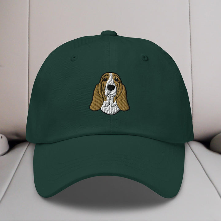 Basset Hound Head Embroidered Hat