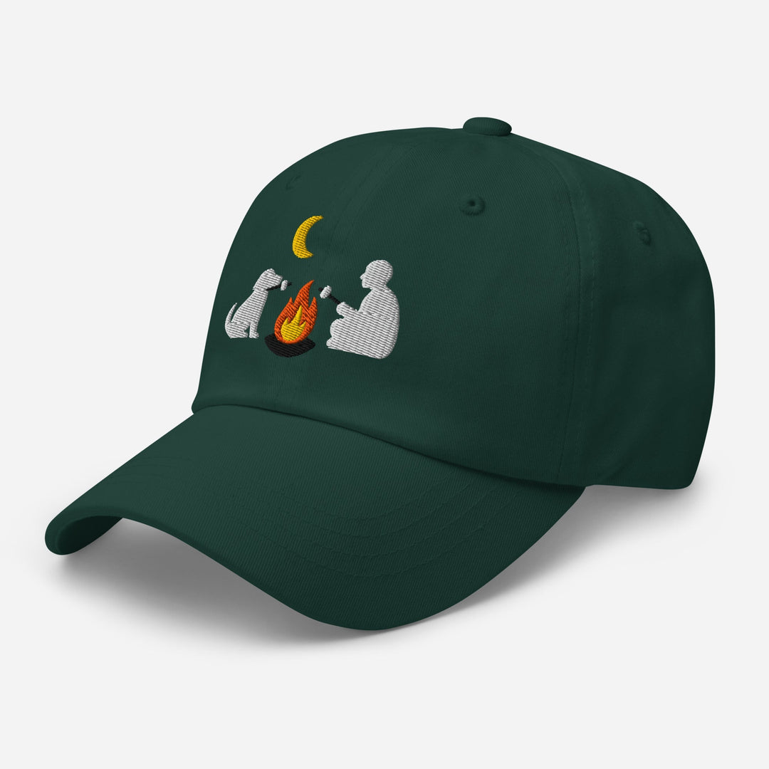 Camping Dog Embroidered Hat