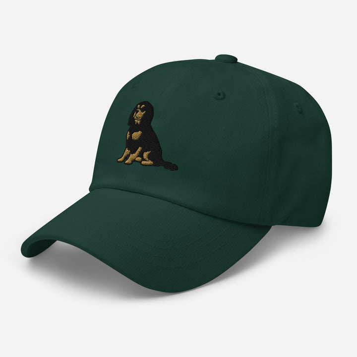 Cavalier King Charles Spaniel Sit (Black & Tan) Embroidered Hat