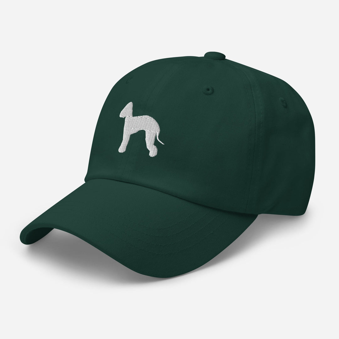 Bedlington Terrier Silhouette Embroidered Hat