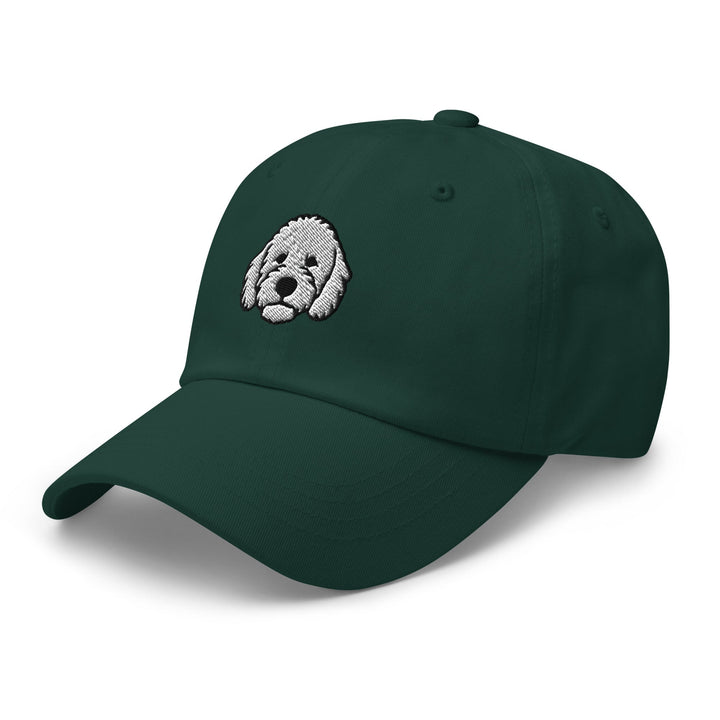 Goldendoodle Head (White) Embroidered Hat