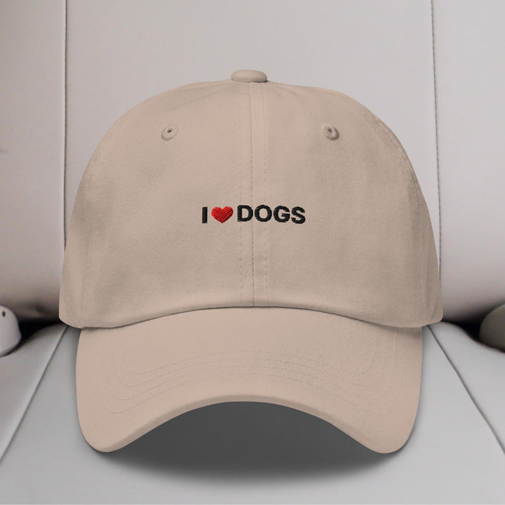 I Love Dogs Embroidered Hat