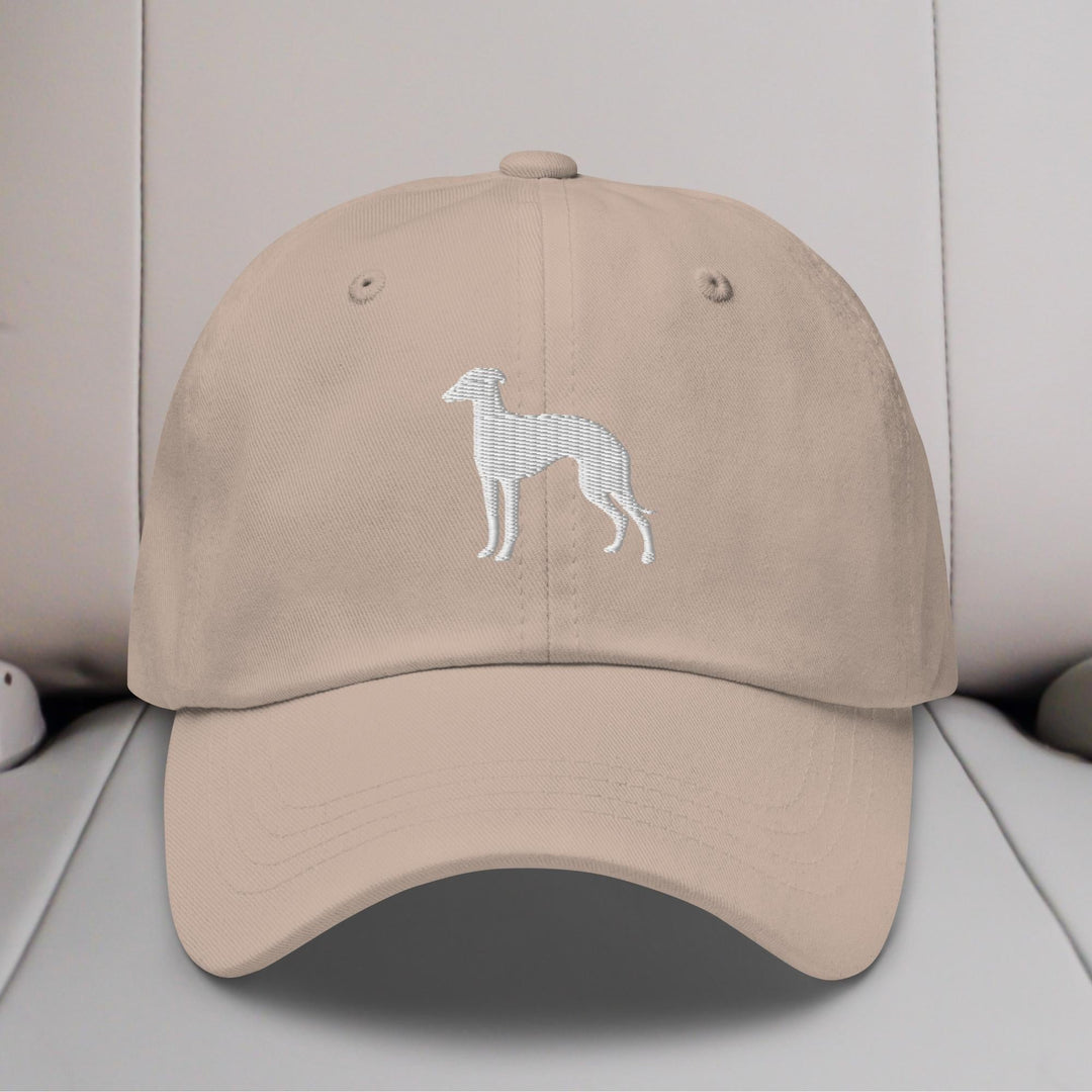 Greyhound Silhouette Embroidered Hat