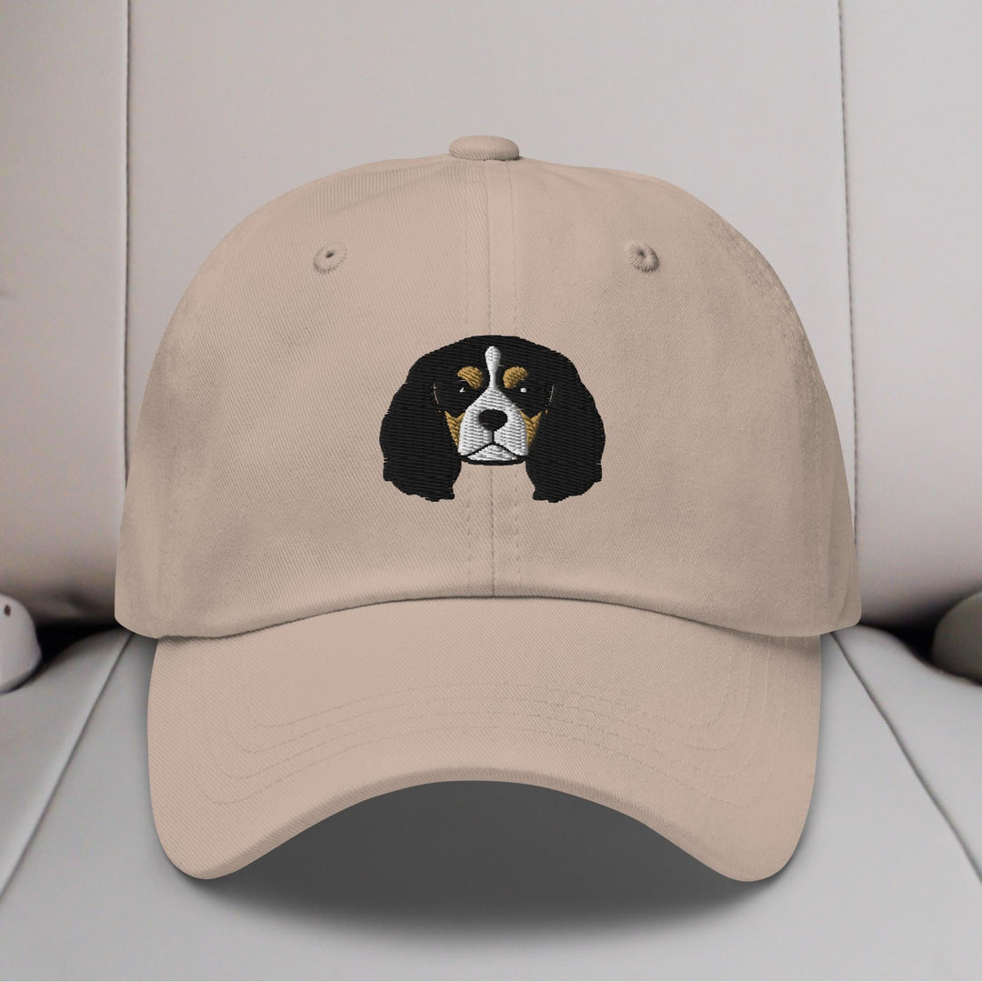 Cavalier King Charles Spaniel Head (Tricolor) Embroidered Hat
