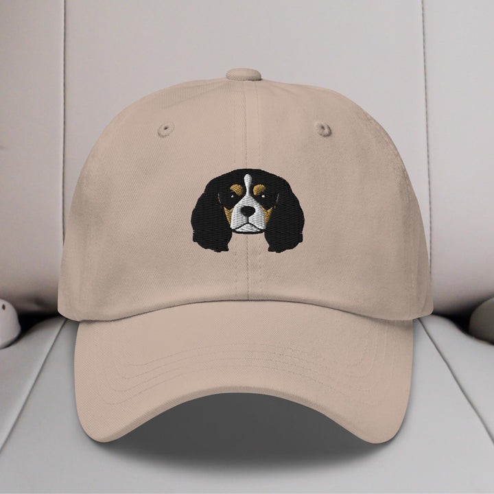 Cavalier King Charles Spaniel Head (Tricolor) Embroidered Hat