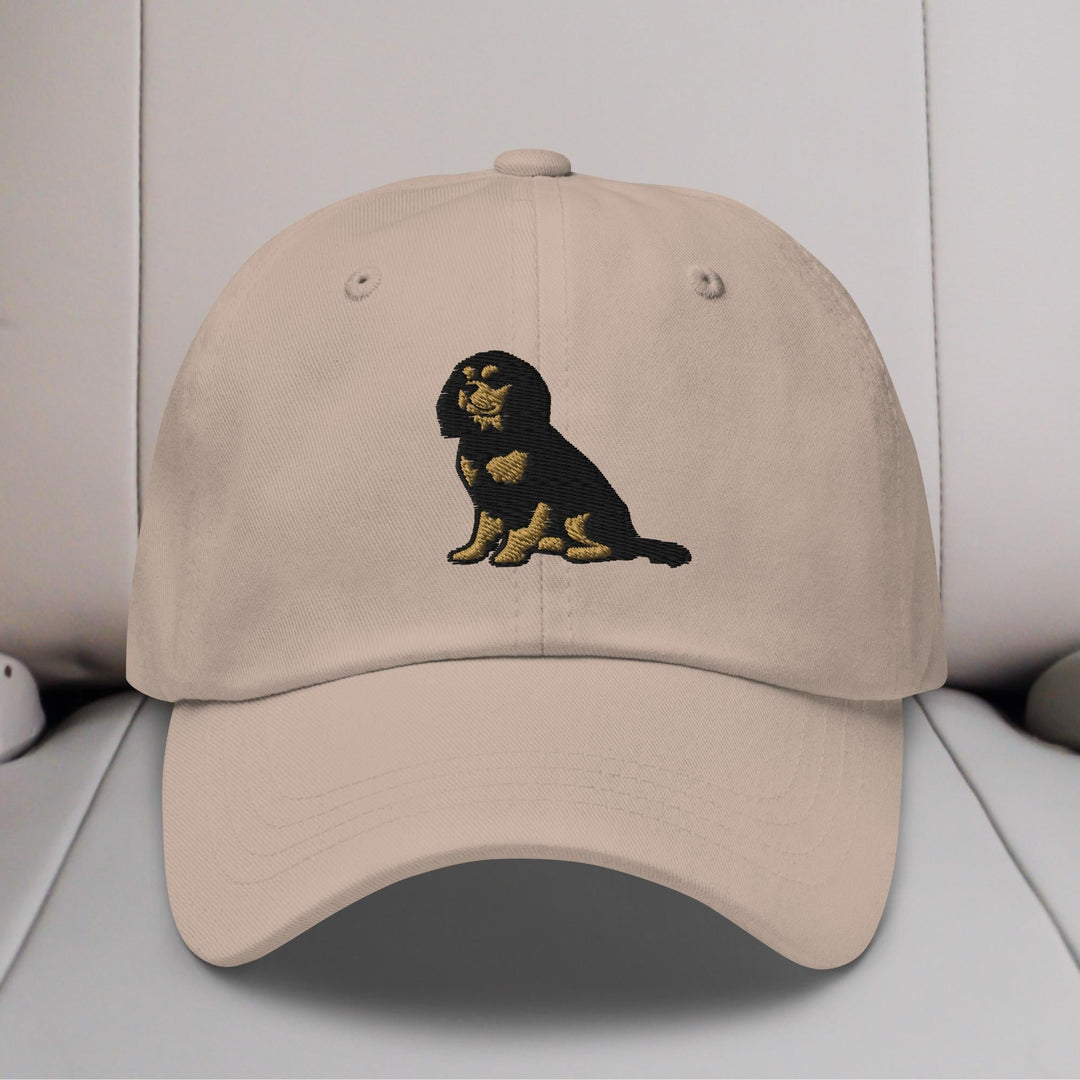 Cavalier King Charles Spaniel Sit (Black & Tan) Embroidered Hat