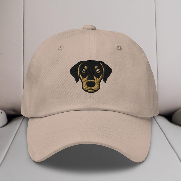 Doberman Head (Natural) Embroidered Hat