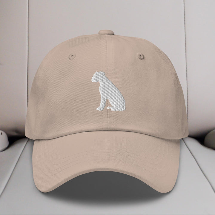 Boxer Sit Silhouette Embroidered Hat