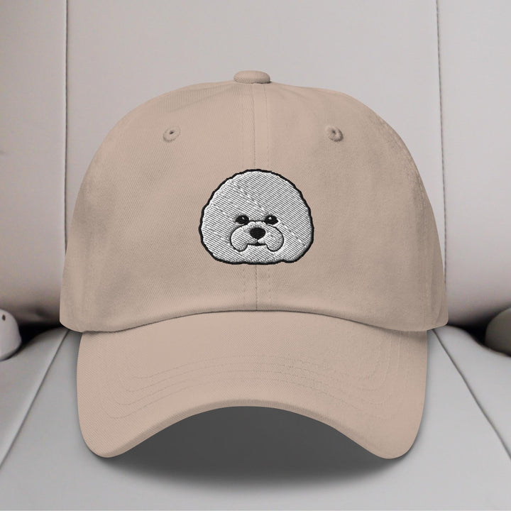 Bichon Frise Head Embroidered Hat
