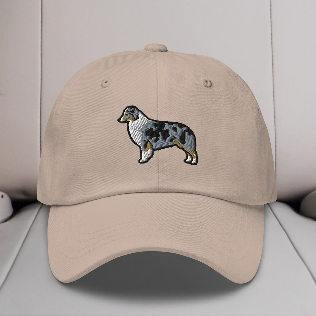 Australian Shepherd (Blue Merle - Docked/Bobbed Tail) Embroidered Hat