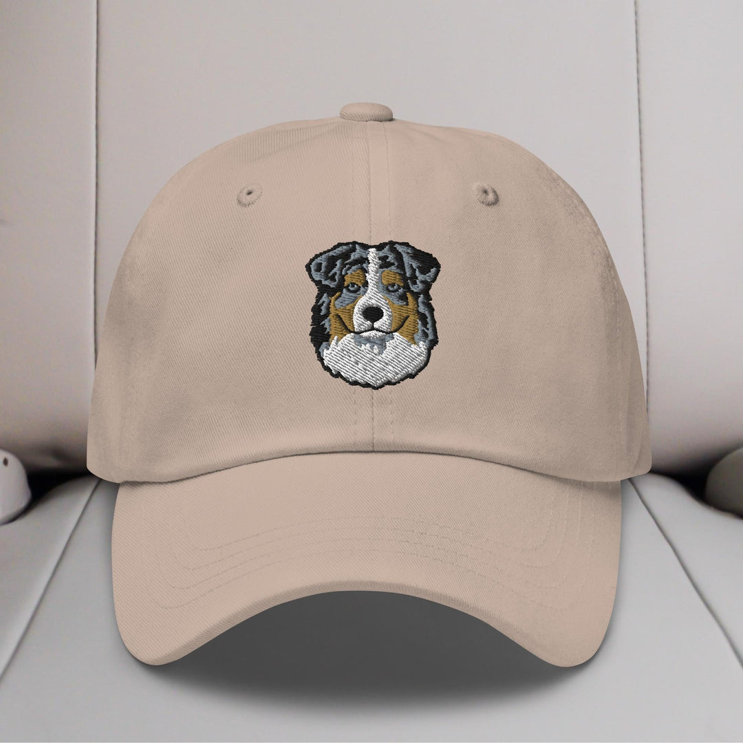 Australian Shepherd Head (Blue Merle) Embroidered Hat