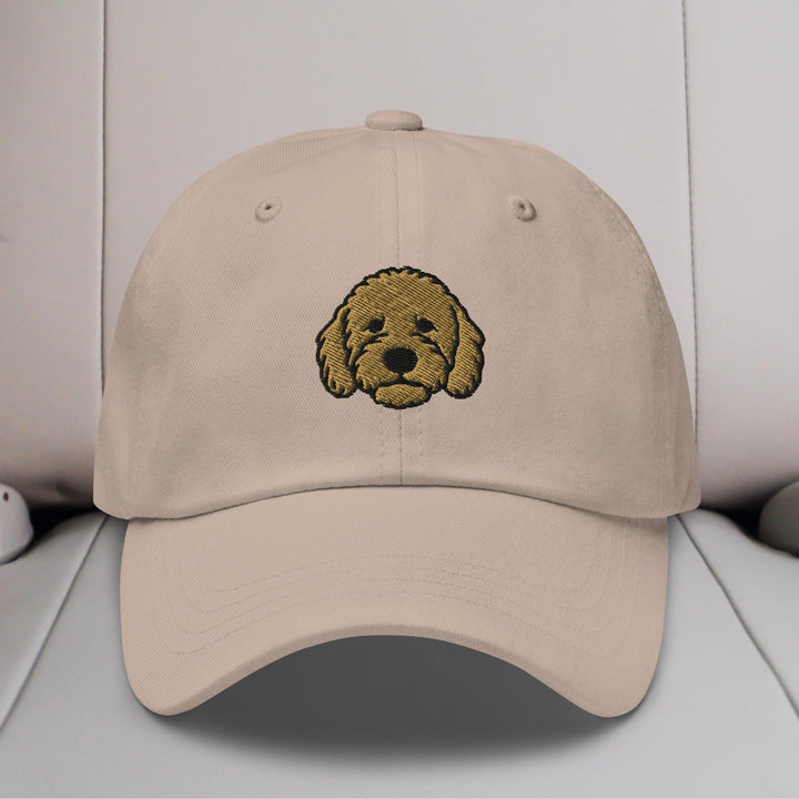 Goldendoodle Head Embroidered Hat
