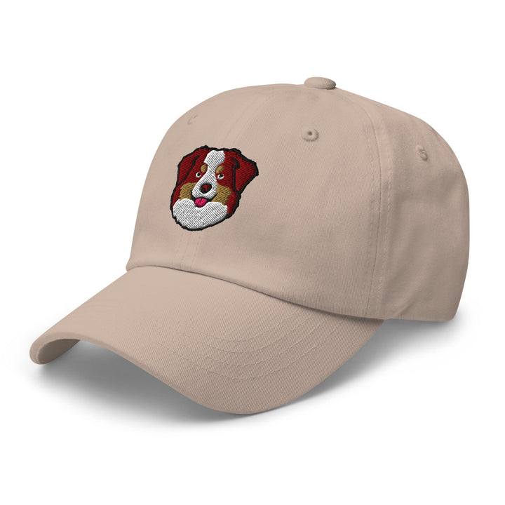 Australian Shepherd Head (Red) Embroidered Hat