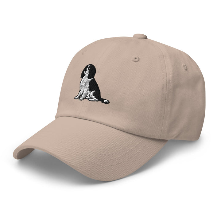 Cavalier King Charles Spaniel Sit (Black & White) Embroidered Hat