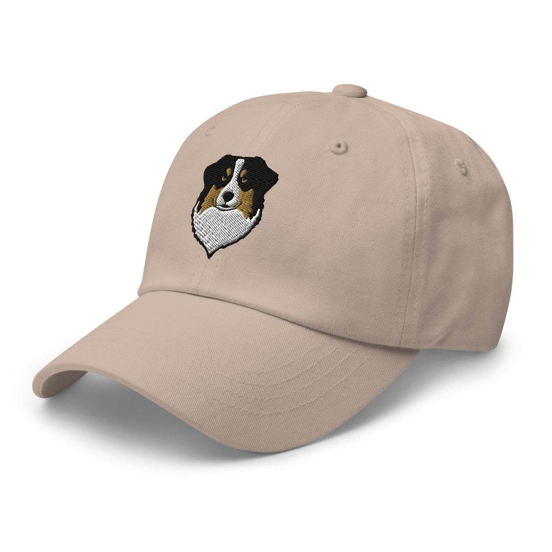 Australian Shepherd Head (Black) Embroidered Hat